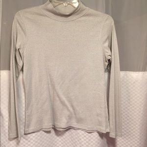 Silver turtleneck
